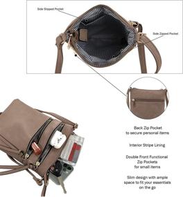 img 1 attached to 👜 Stylish & Versatile DELUXITY Crossbody Handbags with Functional Pockets for Women