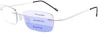 👓 enhance your reading experience with wanwan rimless frame progressive multifocus men reading glasses for women reader logo