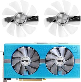 img 1 attached to 🎮 inRobert CF1015H12D Двойная замена вентилятора для графической карты Sapphire Radeon Nitro+ RX 590 (белый, 2 шт)