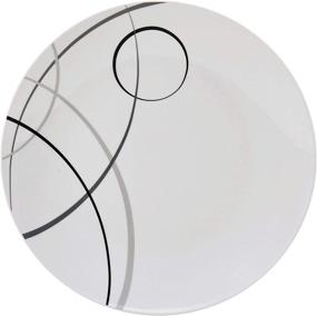 img 2 attached to 🍽️ 18-Piece Dinnerware Set: Studio Nova Porcelain Collection