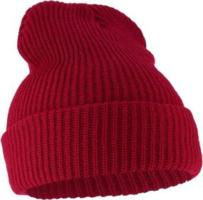 img 1 attached to 🧢 Steve Zissou Life Aquatic Red Beanie: G.I. Watch Cap with Cuff for Style & Warmth