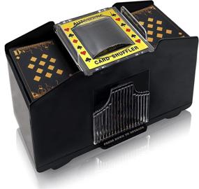 img 4 attached to 🃏 Nileole 1-6 Decks Automatic Card Shuffler: Ideal Battery-Operated Electric Shuffler for UNO, Texas Hold'em, Poker, Blackjack, and More!