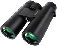 🔭 enhanced night vision 10x42 binoculars: brigenius roof prism compact binoculars for bird watching, hunting, travel, outdoor sports, games and concerts - hd clarity with bak4 prism fmc lens logo