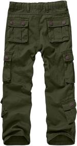 img 3 attached to 👕 Alfiudad Military Outdoor Uniform with Functional Pockets - Boys' Clothing and Pants