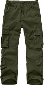 img 4 attached to 👕 Alfiudad Military Outdoor Uniform with Functional Pockets - Boys' Clothing and Pants