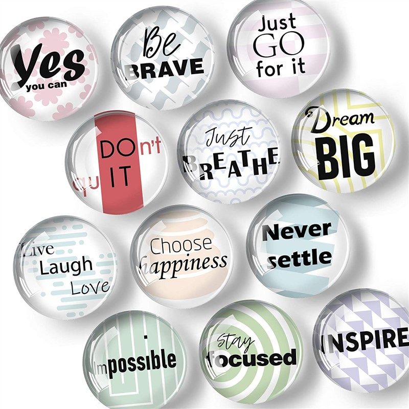 glass inspirational magnets fridge refrigerator logo