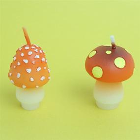img 1 attached to Birthday and Wedding Favor Mushroom Candles - Perfect for Party Supplies