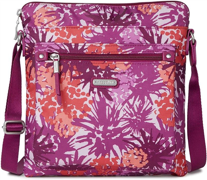 baggallini go bagg eco orchid women's handbags & wallets and crossbody bags 로고