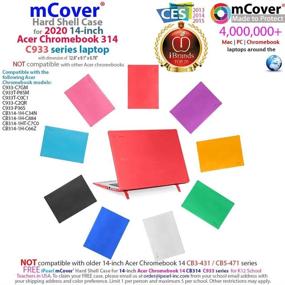 img 1 attached to 📦 mCover 2020 14" Acer Chromebook 314 C933 Series Laptop Hard Shell Case (Not Compatible with Other Acer Chromebook Models) (Clear)