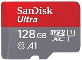 img 2 attached to 💾 SanDisk 128GB SDXC Micro Ultra Memory Card Bundle with MicroSD and SD Card Reader - Compatible with Samsung Galaxy A50, A40, A30 Cell Phones - Class 10 (SDSQUAR-128G-GN6MN)