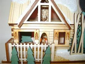 img 3 attached to 🎅 Ginger Cottages - Santa's Ski Lodge GC126: Miniature Collectible Building for Christmas and Holiday Displays. Wood Tabletop Display or Ornament. Handcrafted in the Richmond, Virginia, USA Area.