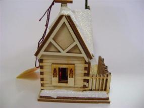 img 2 attached to 🎅 Ginger Cottages - Santa's Ski Lodge GC126: Miniature Collectible Building for Christmas and Holiday Displays. Wood Tabletop Display or Ornament. Handcrafted in the Richmond, Virginia, USA Area.