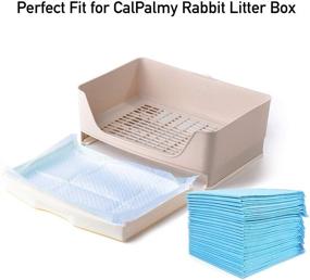 img 2 attached to 🐾 CALPALMY (100 Pads) Super Absorbent Pet Toilet Training Pads 18&#34; x 13&#34; with Moisture Locking Technology - Ideal for Rabbits and Guinea Pigs