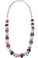 📿 richera handcrafted irregular resin antique beads necklace for women and girls | fashion jewelry logo