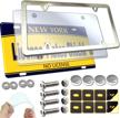 zxfoog license plate frame cover kit- clear flat plate cover &amp logo
