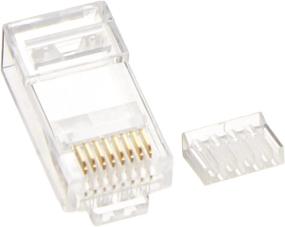 img 1 attached to Platinum Tools 106188J Round Solid Cat6 RJ45 Jack, 100/Jar - Enhanced SEO-Compatible Product Name