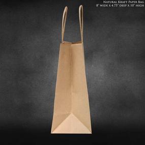 img 3 attached to 🛍️ Flexicore Packaging Brown Kraft Paper Bags - 8x4.75x10.25 Inches, Pack of 50, Brown Color