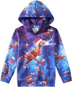 img 4 attached to SSLR Holiday Christmas Pullover Sweatshirts Boys' Clothing in Fashion Hoodies & Sweatshirts