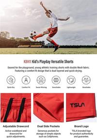 img 2 attached to 🧑 Active Boys' Clothing for Basketball, Running, and Workouts by TSLA Athletic
