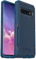 otterbox commuter series case for galaxy s10 - retail packaging - bespoke way (blazer blue/stormy seas blue) cell phones & accessories logo