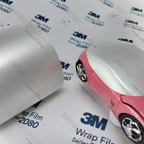 img 4 attached to Enhance Your Car's Appearance with 3M 1080 SP10 Satin Pearl White Car Wrap Vinyl Film - 5ft x 1ft (5 Sq/ft)