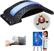 🌟 lumbar back stretcher and multi-level massager – pain relief device for herniated discs, scoliosis, sciatica, lower and upper back support logo