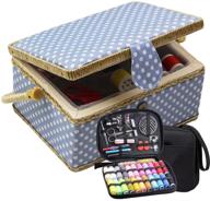 🧵 organize and store with the d&d sewing basket and kit: blue, large storage solution for sewing supplies and tools logo