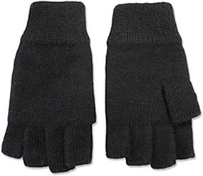 img 1 attached to Broner Raggwool Fingerless Gloves Thinsulate