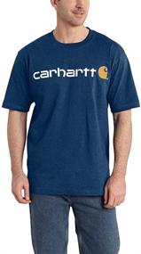 img 1 attached to 👕 Carhartt Signature Heather Sleeve T-Shirt: Durability and Style Combined