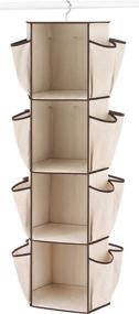 img 4 attached to Canvas Rotating Closet Organizer by Whitmor