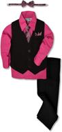 👔 jl40 pinstripe formal dresswear: sleek and stylish black boys' clothing logo