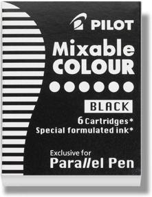 img 1 attached to 🖋️ Pilot Parallel Pen 2-Color Calligraphy Set: Black & Assorted Colors, 2.4 mm Nib