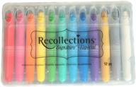 recollections signature shimmery watercolor crayons logo