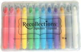 img 1 attached to Recollections Signature Shimmery Watercolor Crayons