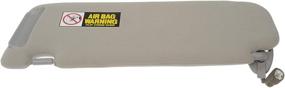 img 2 attached to 🌞 Dorman 74205 Gray Passenger Side Interior Sun Visor - Compatible with Select Hyundai Models