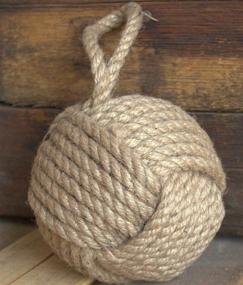 img 2 attached to 🐒 5" Monkey Fist Nautical Doorstop Rope: A Sailor Knot Functional Beauty