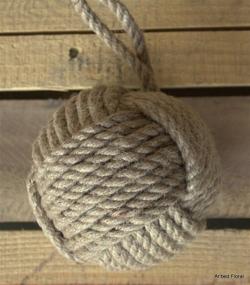 img 1 attached to 🐒 5" Monkey Fist Nautical Doorstop Rope: A Sailor Knot Functional Beauty