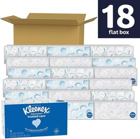 img 3 attached to 🧻 Бумажные салфетки для лица Kleenex Expressions Trusted Care - 18 плоских коробок, по 144 салфетки в коробке (2592 салфеток в общей сложности)