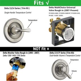 img 1 attached to 🛠️ RP46074 Universal Valve Cartridge Assembly: White 13/14 Series for Delta Monitor Shower Parts Faucet Tub Replacement - Single-Handle Control Repair Kit