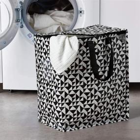 img 2 attached to 👜 IKEA ASIA Knalla Bag - Black and White, 47 Liters