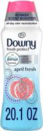 🌸 downy fresh protect april fresh laundry scent beads with febreze odor defense, 20.1 oz for washer logo