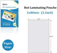 🔒 uinkit hot thermal laminating pouches 11.5x17.5-100 sheets 3.5mil - perfect for sealing 11x17 inch documents logo