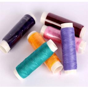 img 1 attached to 🧵 Premium Sewing Thread Kit: 39 Colors, 200 Yards Per Spool – Ideal for Hand & Machine Sewing