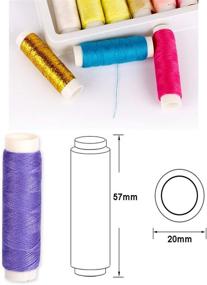 img 2 attached to 🧵 Premium Sewing Thread Kit: 39 Colors, 200 Yards Per Spool – Ideal for Hand & Machine Sewing