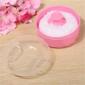 img 1 attached to 👶 Gootrades Baby Soft Powder Puff Sponge Box: Pink Cosmetic Container for Face and Body