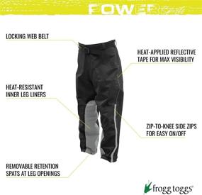 img 3 attached to Men's ToadSkinz Reflective Waterproof Rain Pant by FROGG TOGGS