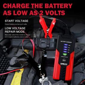 img 4 attached to 🔋 GOOLOO 2amp Smart Battery Charger - Optimized for Cars, Motorcycles, Boats, Trucks, SUVs | Automatic Maintainer, 12V Chargers, Trickle Charger, Battery Desulfator with Advanced Protection