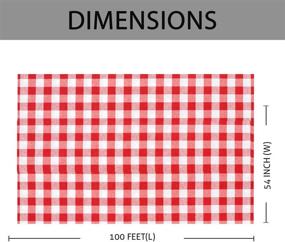 img 2 attached to 🏞️ Durable Plastic Checkered Tablecloths for Tables