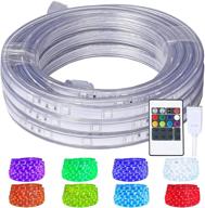 💡 colorful and flexible: led rope lights with 8 colors, multiple modes, indoor/outdoor usage, and waterproofing! logo