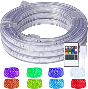 img 4 attached to 💡 Colorful and Flexible: LED Rope Lights with 8 Colors, Multiple Modes, Indoor/Outdoor Usage, and Waterproofing!